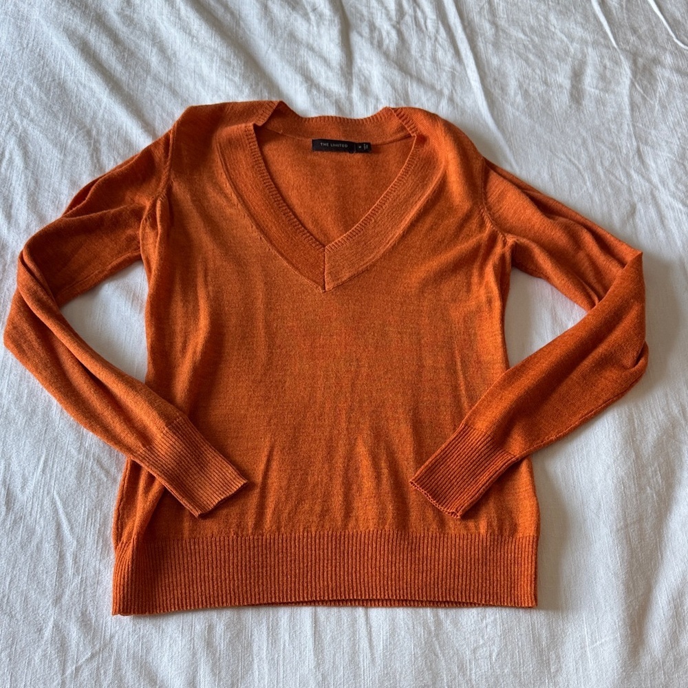 The Limited Orange Sweater